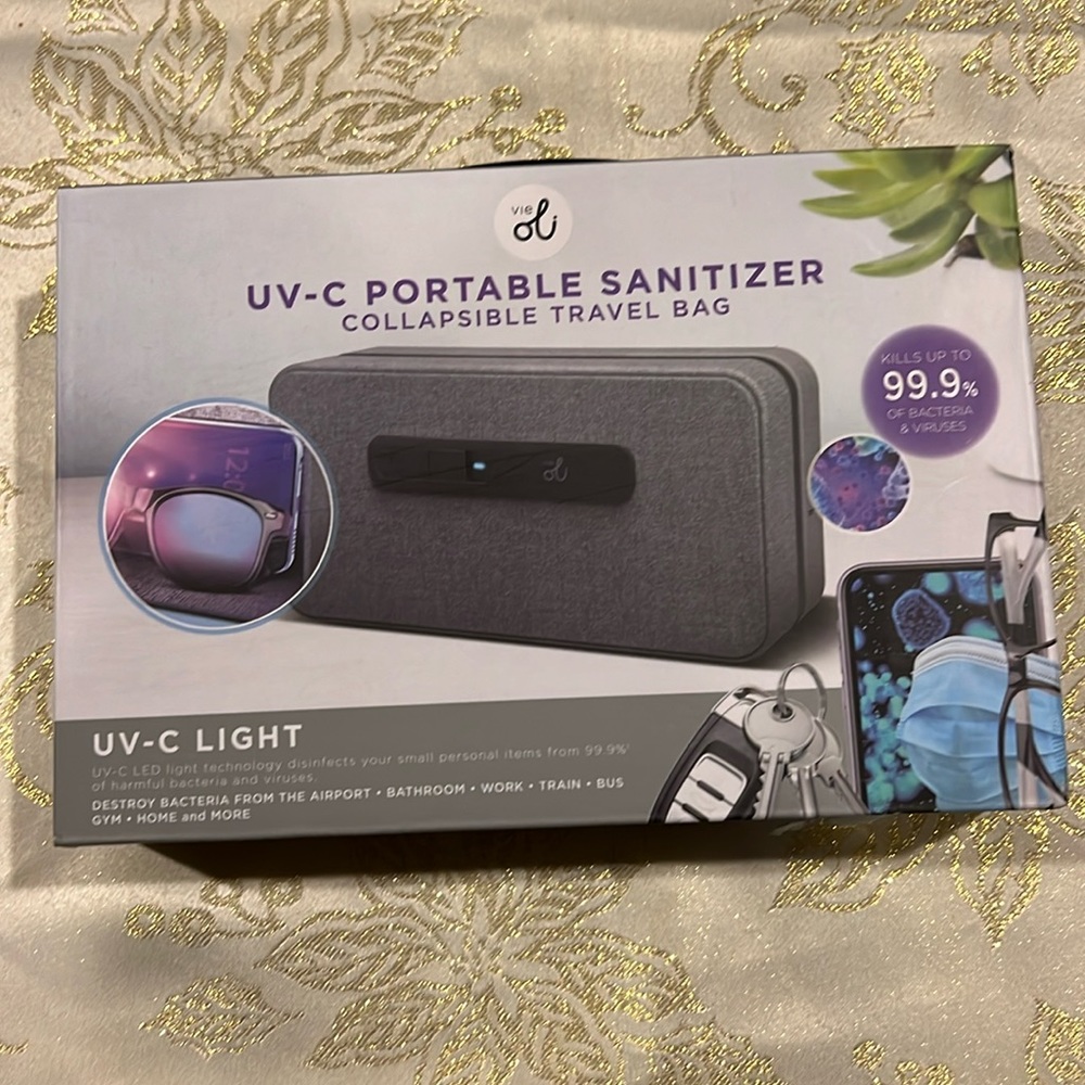 UV-C Portable Sanitizer collapsible Travel Bag